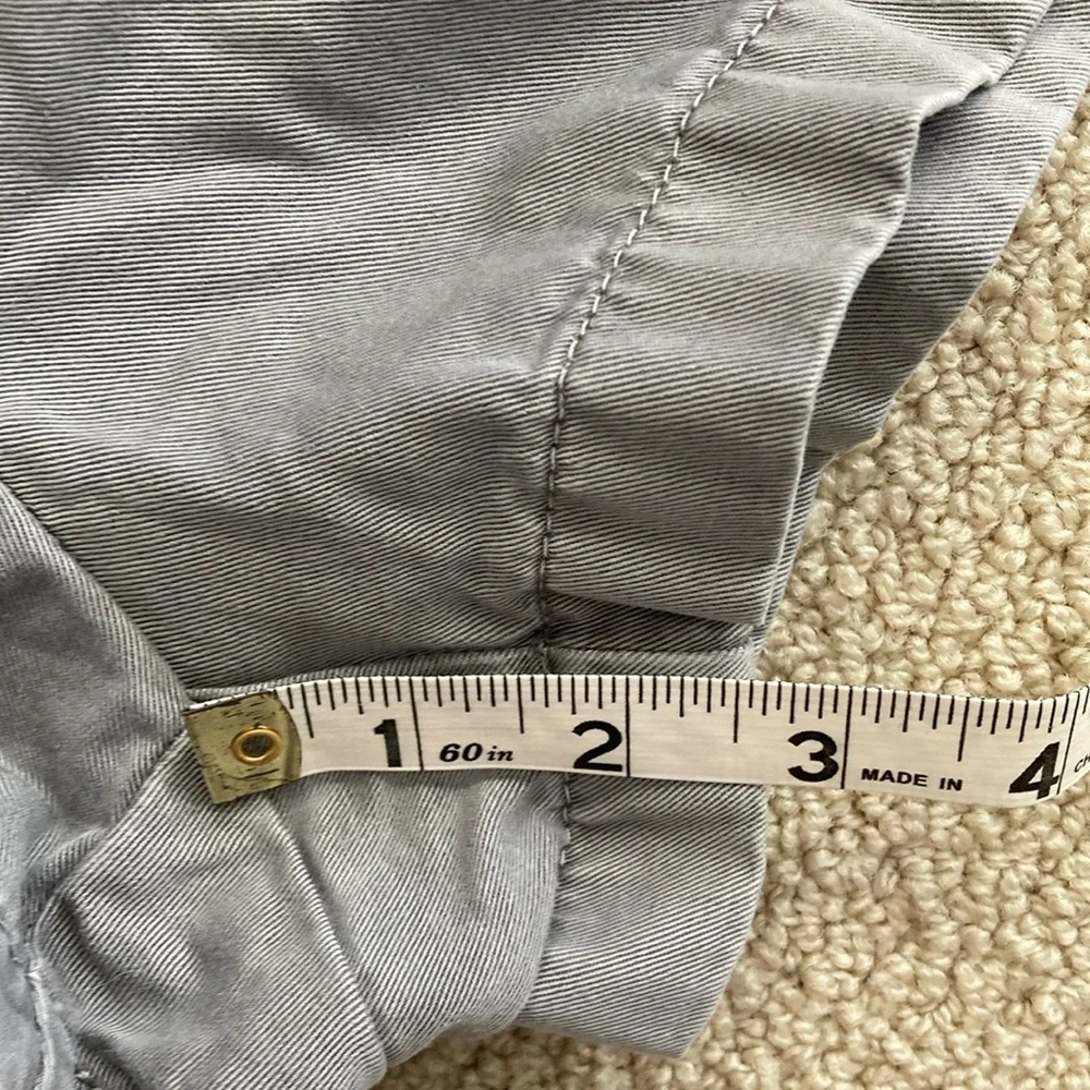 J. Crew Chino Shorts Size 4 Thick Fabric Preppy 100% Cotton Casual Grey EUC